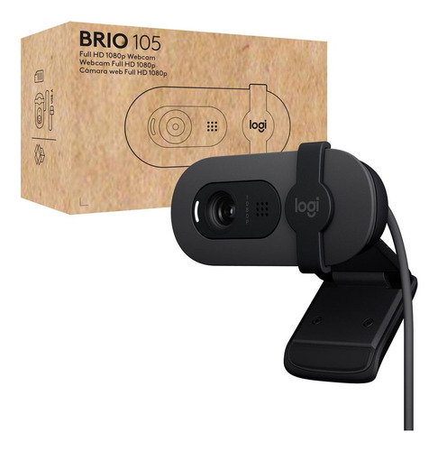 Cámara Logitech Brio 105 Full Hd 1080p Business Webcam