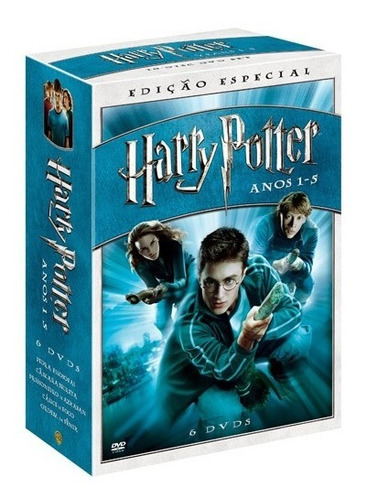 Dvd Box Harry Potter Edição Especial Anos 1 A 5 6 Dvd's