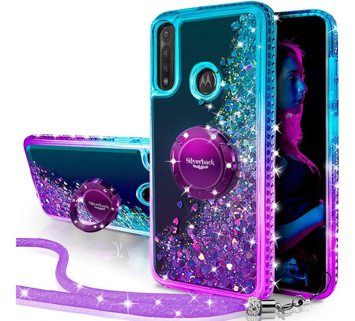 Funda De Celular Moto G Power Silverback Color Morado