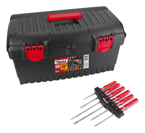Caja De Herramientas Juego De 7 Desarmadores Santul