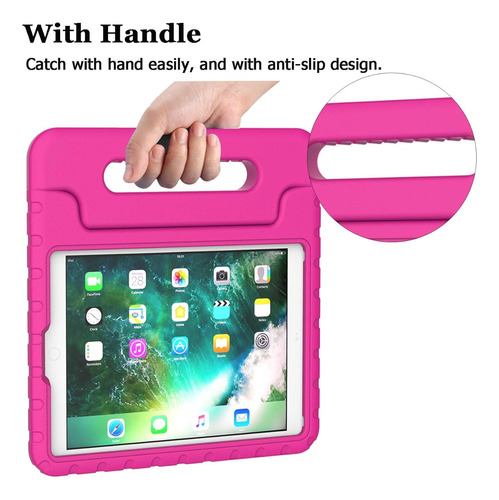 Funda Para iPad 9.7 Y iPad Air 2 A Prueba De Golpes En Rosa