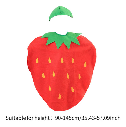 3 Disfraz De Fresa Con Dibujos De Frutas Para Fiesta Estilo