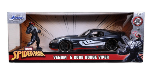 Dodge Viper Srt102008 Escala 1:24 Con Figura De Venom Jada