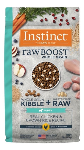 Croquetas Instinct Raw Boost De Pollo Para Cachorros