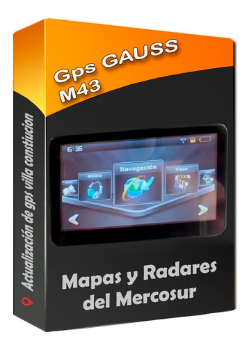 Actualizacion Gps Gauss M43 Igo + Mapas Del Mercosur