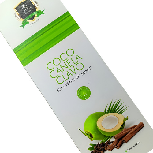 Incienso Alaukik De Coco Canela Y Clavo - Calidad Premium