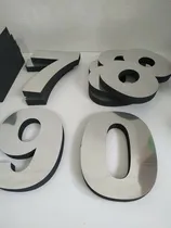 Comprar Numeros 8cm Dire Casa Edific Polifan +frente Simil Acero 8cm