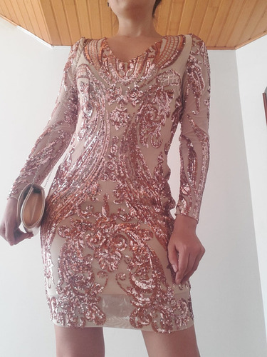 Vestido Corto Fiesta/cocktail + Sobre. Envío Gratis