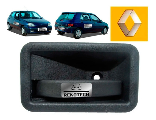 7700813585 Puxador Interno Esquerdo Porta - Clio 94 Até 99