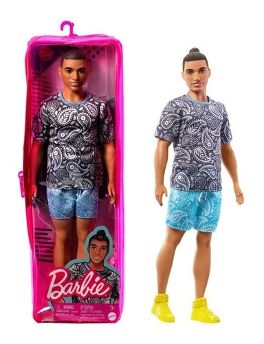 Muñeco Ken Fashionista 204 Cabello Castaño Y Traje Barbie