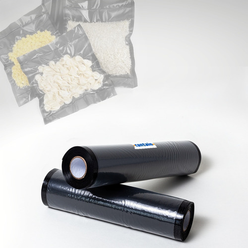 Imagen 2 de 4 de 1 Rollo Vacio Gofrado Transp-negro 30x500cms Oster Foodsaver