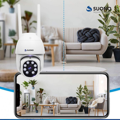 Camara Seguridad Ip Wifi Inalambrica Motorizada Hd Con Luz