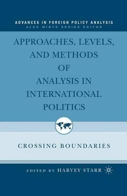 Libro Approaches, Levels, And Methods Of Analysis In Inte...