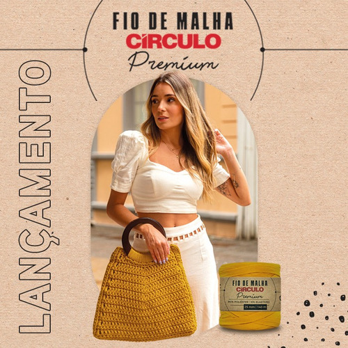Hilo de punto circular de primera calidad, ideal para manualidades y ganchillo, color 7832, ARAGAO