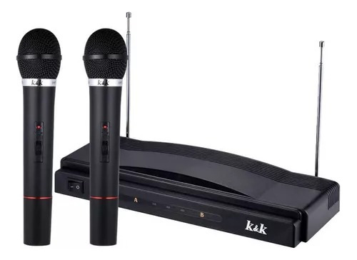 Kit De 2 Microfonos Inalambricos Con Receptor  