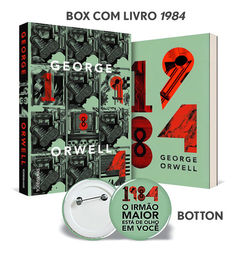 KIT 1984 COM BOTTON, de Orwell, George. Editorial Starling Alta Editora E Consultoria Eireli, capa mole em português, 2021