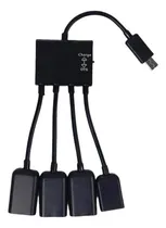 Comprar Otg Micro Usb Hub V8 Multifuncional 3 Puertos Usb Carga Color Negro