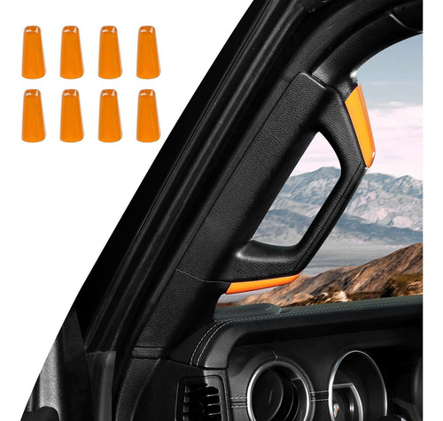 Accesorios De Jeep 8pcs Ab Pillar Grab Handle Deco  Fr6aj