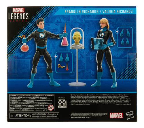Franklin Y Valeria Richards 4 Fantasticos Marvel Legends