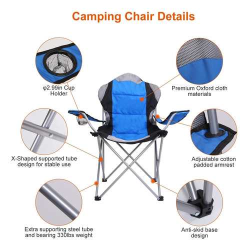 Sillon Director Silla Plegable Camping Xl Reforzado Portable