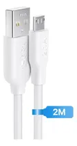Comprar Cable Micro Usb V8 2 Metros 2.1 A Carga Rápida Cable Datos 