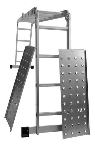 Escalera Aluminio Articulada 4x4 Con Chapones 4.45m 16 Esc.