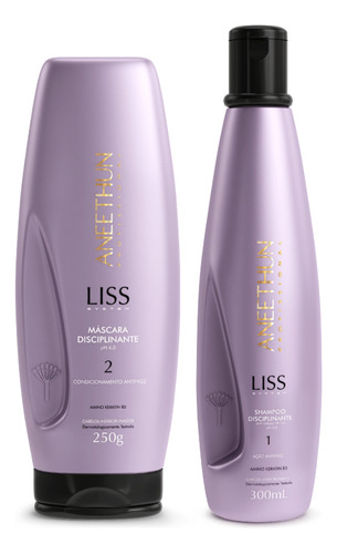 Aneethun Profissional Liss Shampoo 300ml + Máscara 250ml