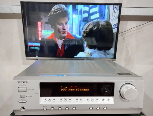 Receiver Onkyo A/v. Mod: Ht-r340 C/ 500 W + Z B + Cr Usado Prateado (Usado)
