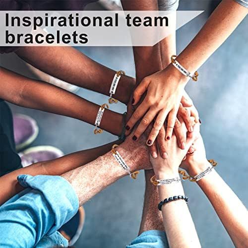 Cosweet Pack De 12 Pulseras De Cuero Con Mensaje Inspirador,