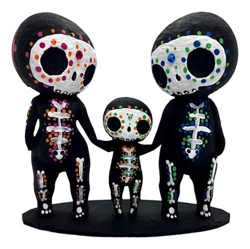 Estatuillas De Calaveras De Azúcar Con Forma De Copa, Decora