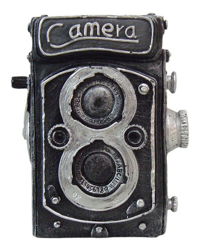 Cofre Enfeite Decoração Câmera Fotográfica Antiga Resina 