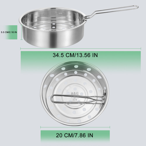 Hx Vaporizador Dim Sum De Acero Inoxidable De 1 Pieza Con