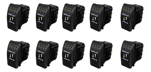 Interruptor Basculante Led De 7 Pines, 10 Unidades, 12 V, 20