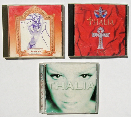 Thalia Love, Los Deseos Y Amor A La Mexicana Set De 3 Cd's