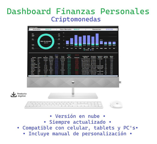 Dashboard Finanzas Personales Excel Para Criptomonedas