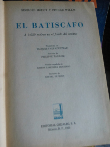 *  El Batiscafo  - A 4.050 Metros En El Fondo Del Oceano 