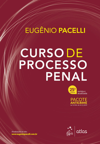 Curso de Processo Penal, de PACELLI, Eugênio. Editorial Editora Atlas Ltda., capa mole em português, 2021