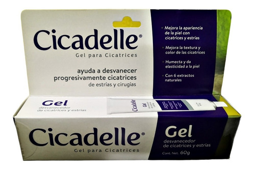 Gel Cicadelle Desvanecedor De Cicatrices 60g 