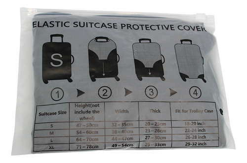 Funda Elástica Para Maleta De Cabina Queency Negra