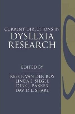 Libro Current Directions In Dyslexia Research - Kees P. V...