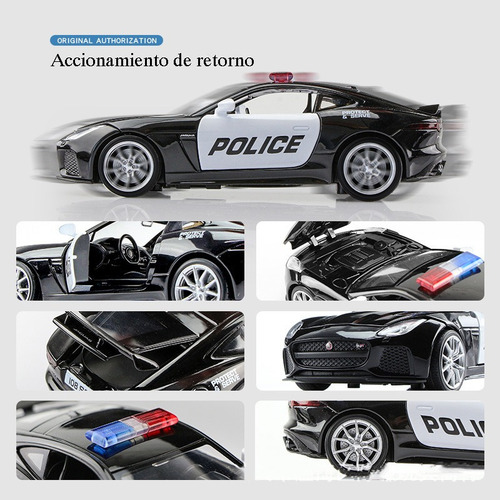 Aston Martin Db11 Amr Miniatura Metal Coches De Policía 1:32