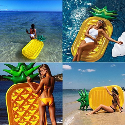 Jasonwell Giant 76 Pineapple Pool Party Float Raft Summer Be