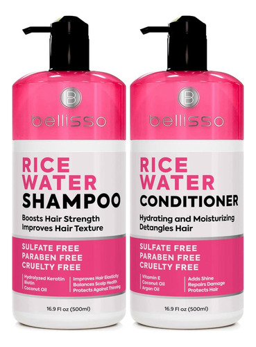 Conjunto De Shampoo E Condicionador De Água De Arroz - Sem S