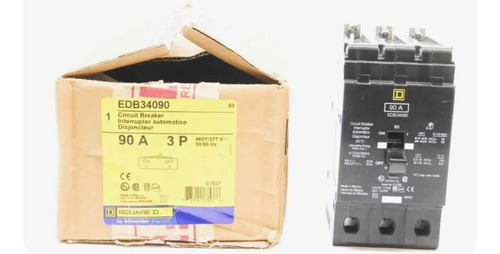 Interruptor Termomagnetico Para Tablero Nf Edb34090 3x90a