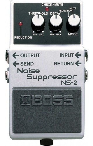 Pedal de efeito de ruído Boss Ns-2 com supressor de ruído Elec White Guitarra