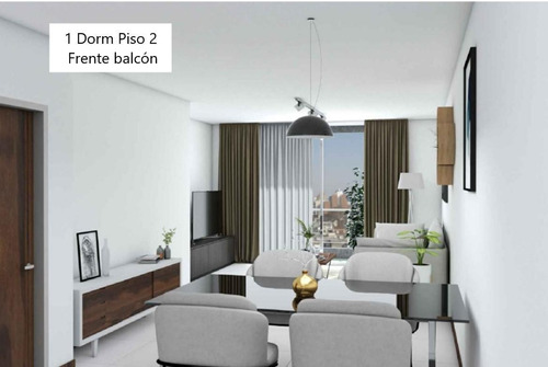 Imagen 3 de 6 de Venta Departamento 1 Dormitorio Balcón Semipiso Al Frente Estrenar Santa Fe 2700 - Pichincha