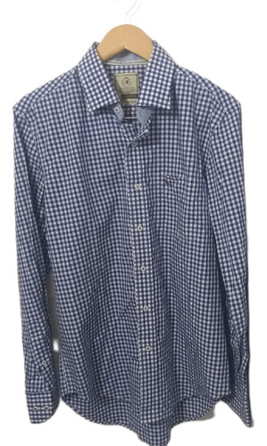 Camisa Hombre Club House Casual Algodón Larga