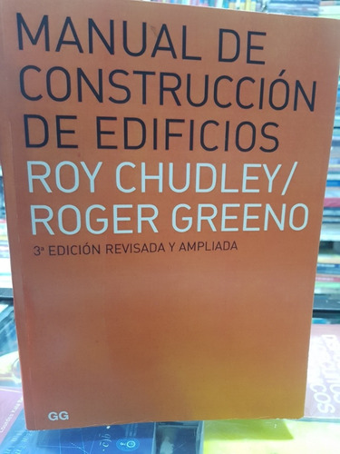 Libro Manual De Construcción De Edificios Roy Chudley 3ra Ed