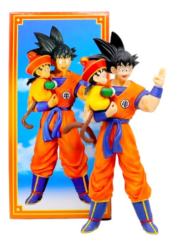 Figura De Acción Dragon Ball Z Son Goku Con Kid Gohan