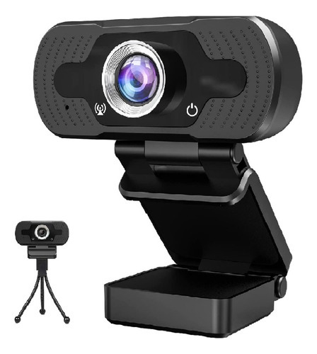 Webcam Bak 1080p Pc Camera Notebook Premium 30fps Lives Cor Preto